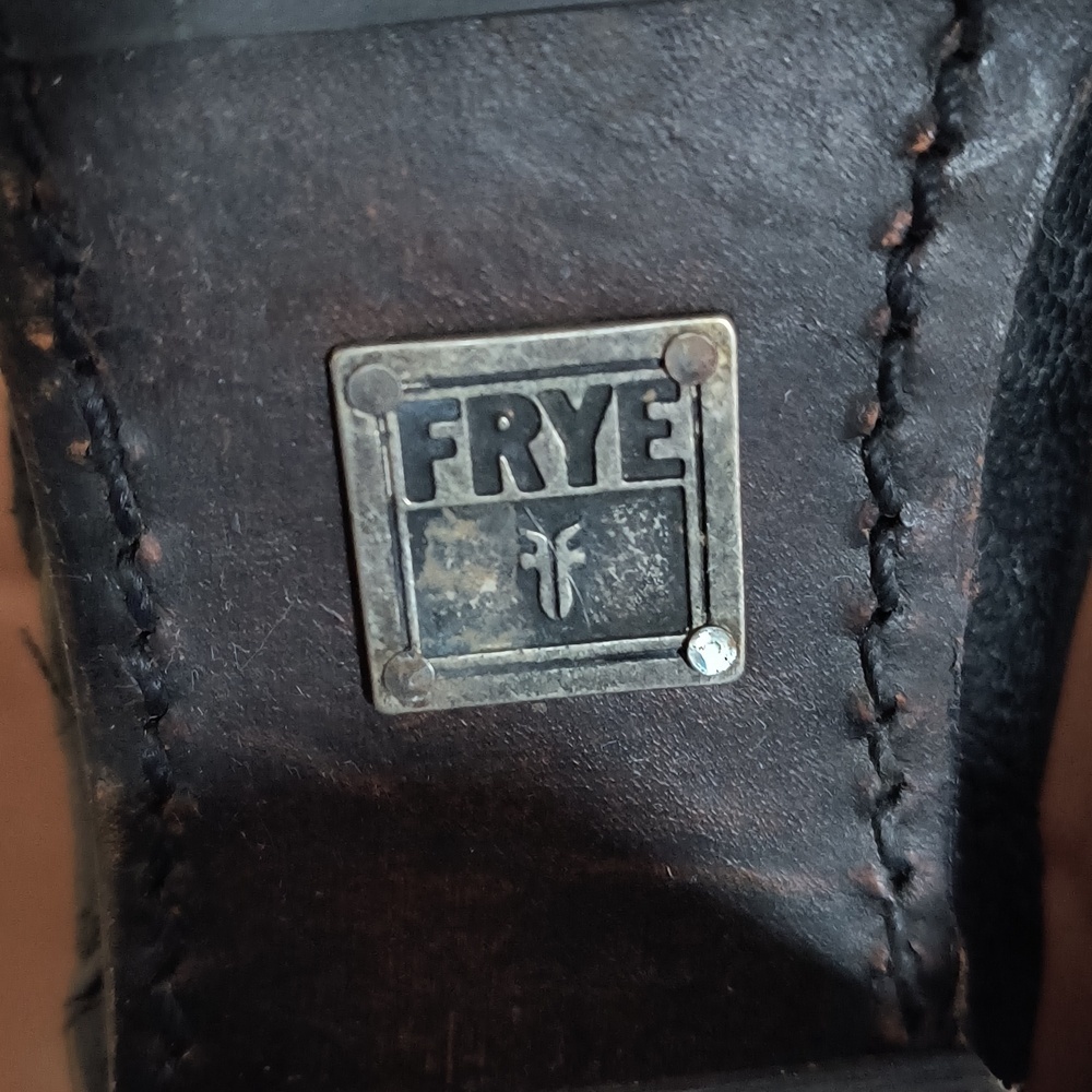Frye Sylvia Leather Ankle Boots Size 7 - Picture 9 of 9